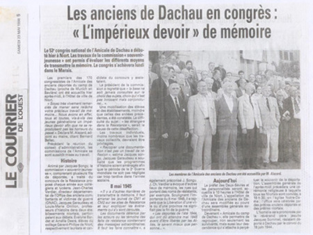 Le courrier de L'Ouest, 23 mai 1998